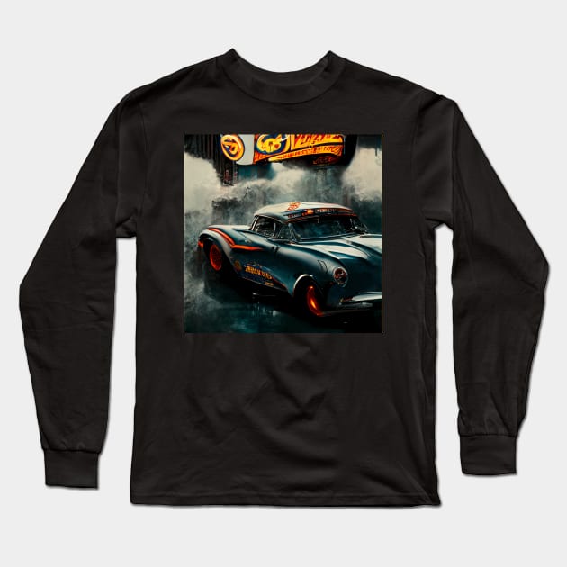 1970 beautiful classic car Long Sleeve T-Shirt by ai1art